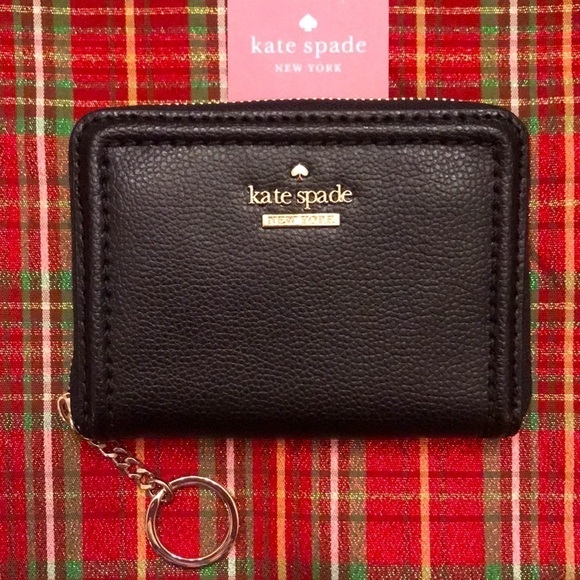 Brand New Kate Spade Dani Black Genuine Leather Patterson Drive Zippered Wallet - Picture 12 of 12